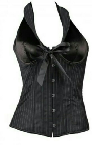 Woman's Black Push Up Corset Bustier