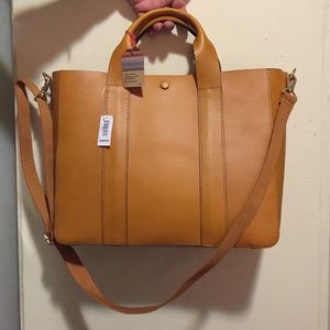Leather tote