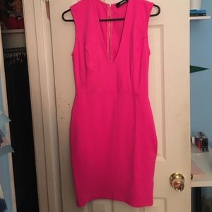 Hot pink dress