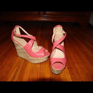 Cute pink wedges