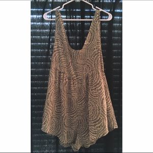 Printed Low Back Romper