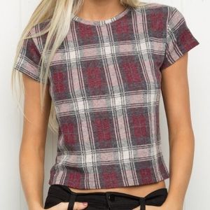 Brandy Melville Plaid Top