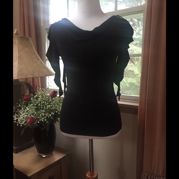 ❤ EMBELLISHED ️BLACK BLOUSE❤️