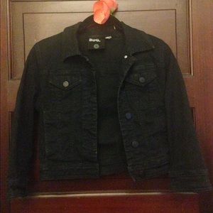 BDG crop black matte jacket