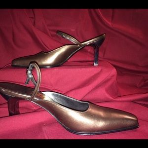 Salvatore Ferragamo square toe Heels
