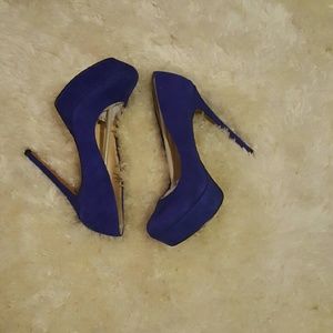 Blue High Heel Pumps