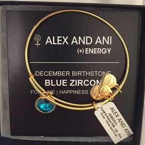 Alex and Ani blue birthstone bracelet