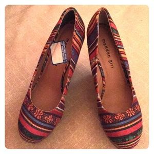 STEVE MADDEN WOMENS PAMMY sculpted wedge