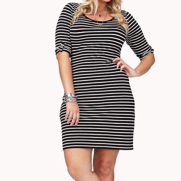 Plus Size Nautical Striped Dress