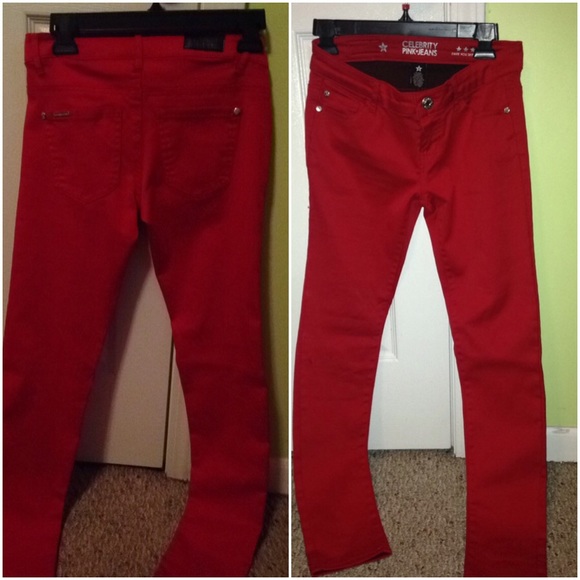 Red jeans