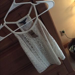 American eagle white lace shirt, not worn!