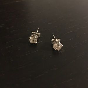 Genuine 0.5 carat (per earring) diamond earrings