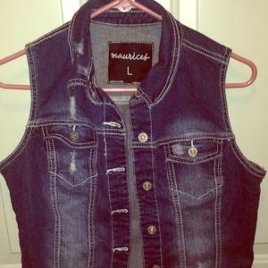 Maurice's jean vest