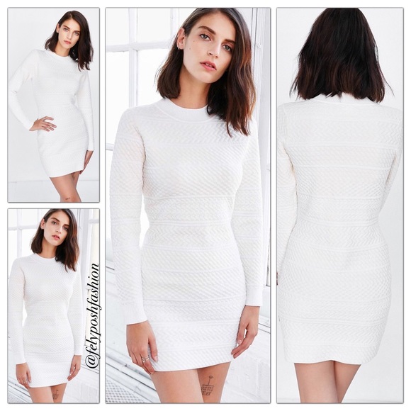 urban outfitters white bodycon dress White Bodycon & Tight Dresses