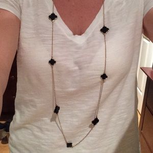 Black and gold necklace.