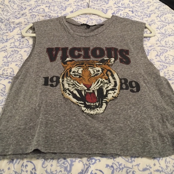 tiger crop top