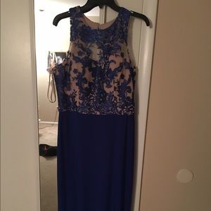Navy blue prom dress