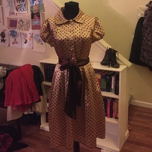 Retro Polka Dot Dress