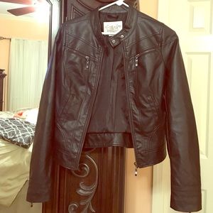 American Rag (faux) Leather Coat. NEW. Sz S