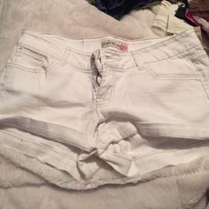 Paris blues white jean shorts