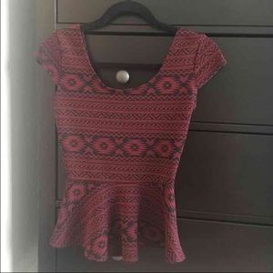 Charlotte Russe Peplum Top