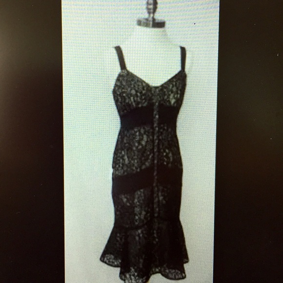 LOFT - HP 🎉 Black Lace Cocktail Dress - size 0P - Picture 4 of 5