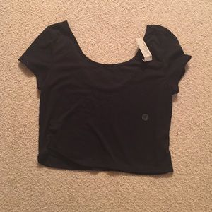 American Eagle black crop top