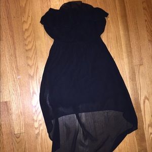 black high low dress
