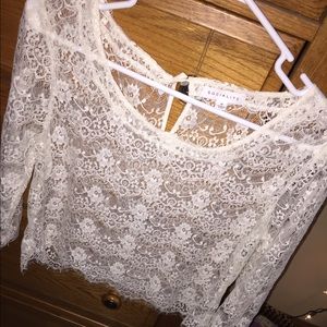 white lace blouse