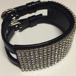 Swarovski leather bracelet