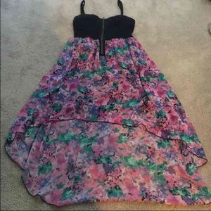 Beautiful Floral High-Low Dress