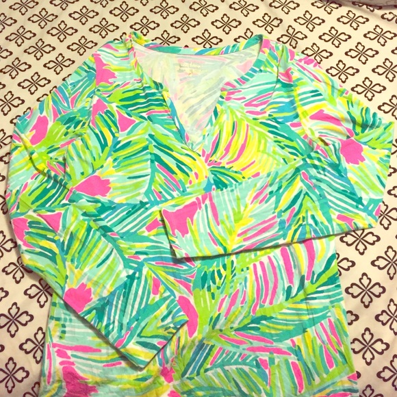 Lilly Pulitzer kayleigh printed long sleeve top