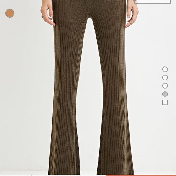 Flare Ribbed Pants - Picture 3 of 4