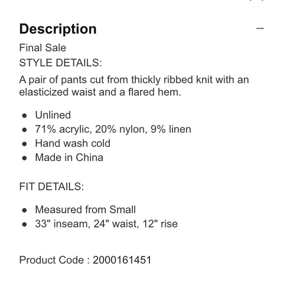 Flare Ribbed Pants - Picture 4 of 4