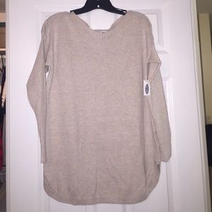 NWT Old Navy tan long sleeve sweater