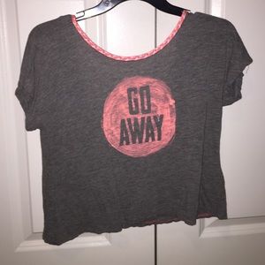 sassy "go away" crop top!