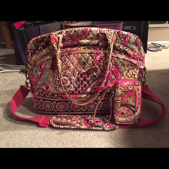 Vera Bradley Metropolitan Bag and Wristlet