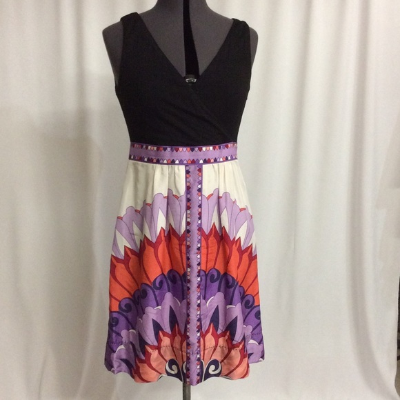 Anthropologie silk and cotton dress