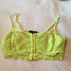 Lime green bralette