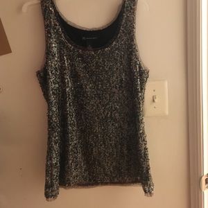 Inc fancy sequence shirt