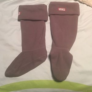 Hunter boot fleece socks