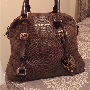 MK snake skin handbag