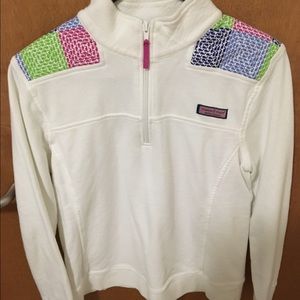 Woman's white size medium vineyard vines shepshirt