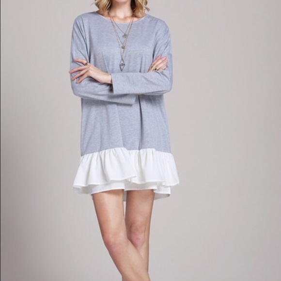 🆕Peplum hem tunic dress - Picture 2 of 3