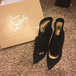 Authentic Christian Louboutin Ottocarl black heels