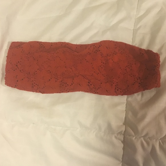 Burnt Orange knit bandeau