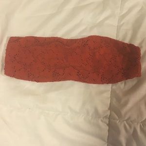 Burnt Orange knit bandeau