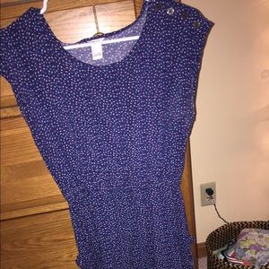 blue patterned sundress
