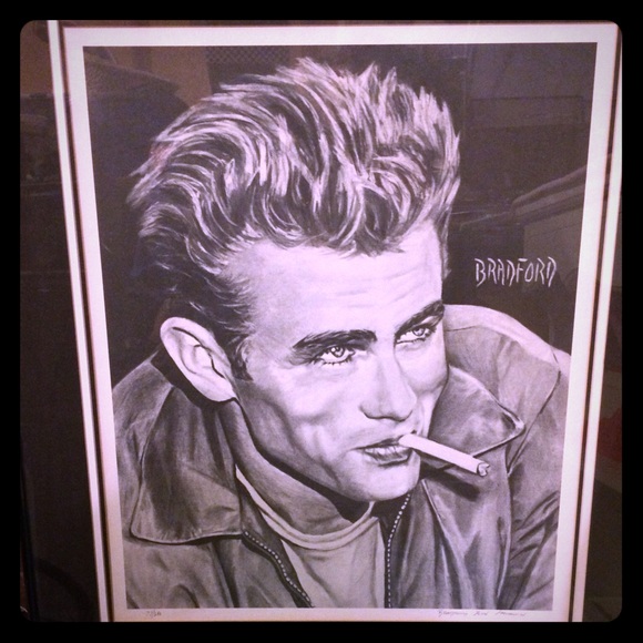 ❌❌SOLD❌❌James Dean Framed Bradford Drawing