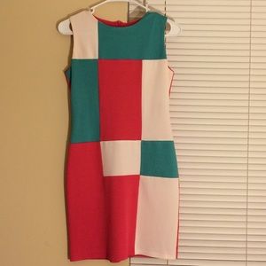 Color block sheath dress